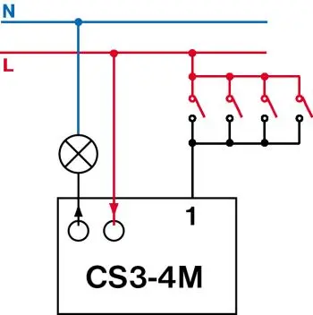 spínač časový multifunkční CS3-4M Elektrobock